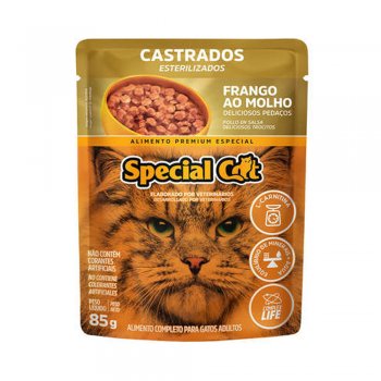 SPECIAL CAT SACHÊ CASTRADOS SABOR FRANGO AO MOLHO 85 GR