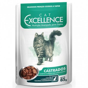 RAÇÃO CAT EXCELLENCE SACHÊ CASTRADOS 85 GR