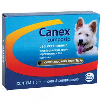 CANEX COMPOSTO COM 4 COMPRIMIDOS