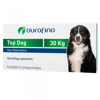 TOP DOG OUROFINO 30 KG CX COM 2 COMPRIMIDOS