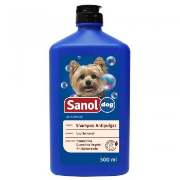 SANOL DOG SHAMPOO ANTIPULGAS 500 ML